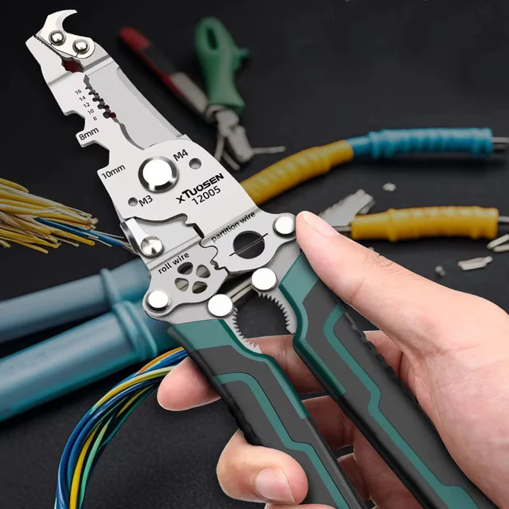 Multifunctional Wire Stripping & Crimping Pliers